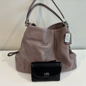 Coach 26224 Madison Pebbled Leather Phoebe Shoulder Purse